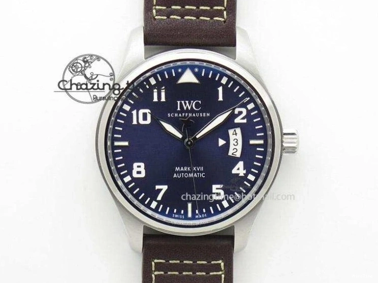 MIROTIME 0405 Big Pilot IW501005 Real Bronze ZF 1:1 Best Edition Black Dial on Brown Leather Strap A Sleek 7192